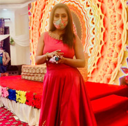 Anchor Priya Rajput at wedding Event