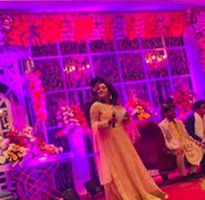 Anchor Priya Rajput at wedding Event
